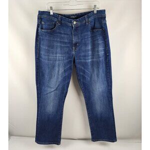 Fidelity Denim Jeans Mens 38x28 Jimmy Empirical Blue Stretch Straight